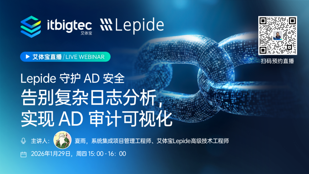 You are currently viewing 艾体宝×Lepide： 告别复杂日志分析，实现AD审计可视化